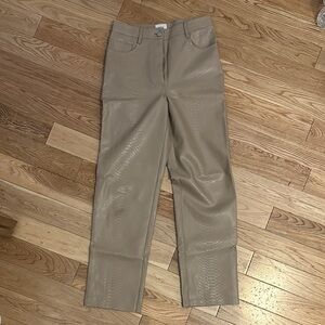Wilfred Tan Straight Leg Pants